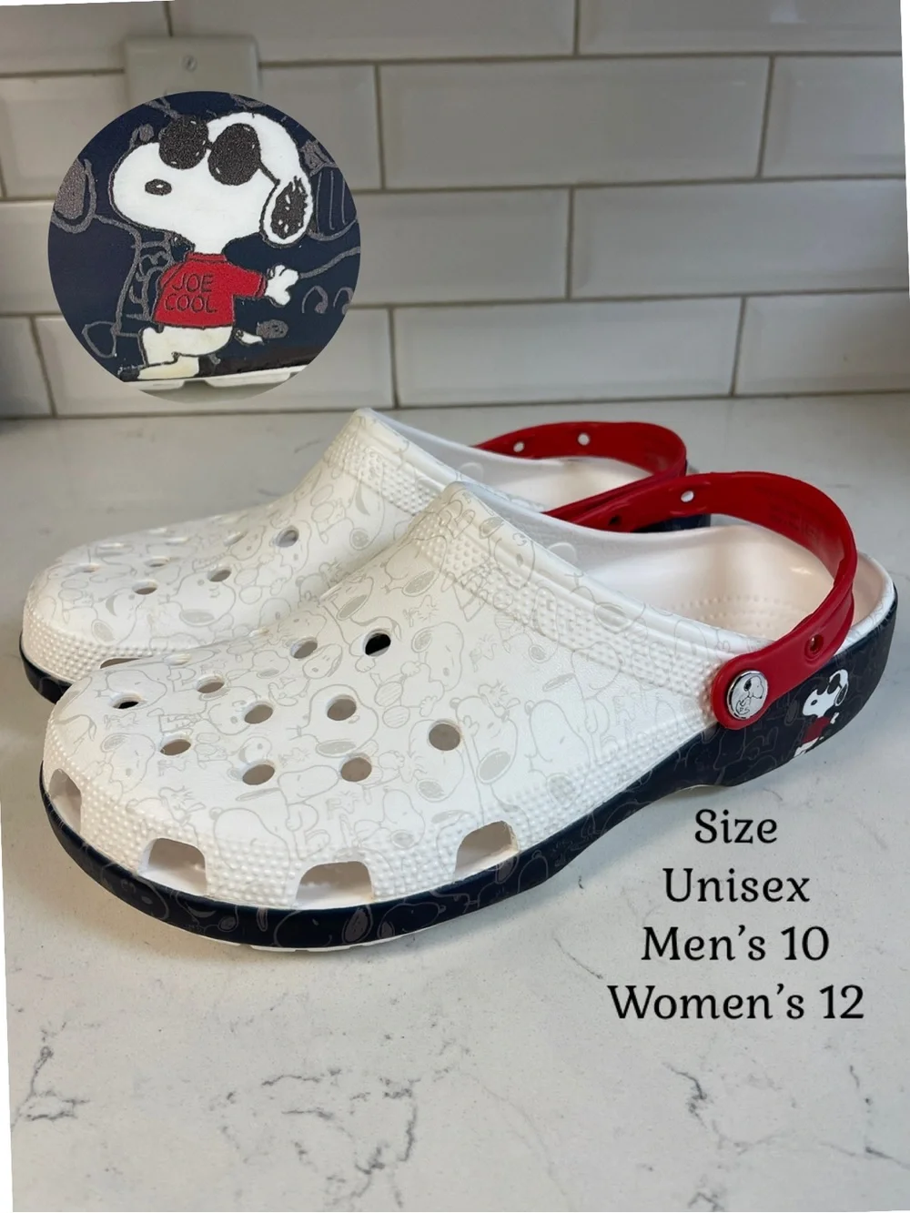 Crocs Peanuts Classic Clog Style # 211124 Size Men’s 10 - Women’s 12 No Jibbitz